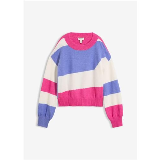 bonprix maglione ampio in filato fine-fucsia