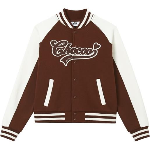 CHOCOOLATE bomber con design color-block - marrone