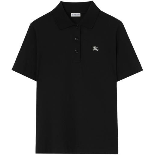 Burberry t-shirt knight jewel in cotone - nero