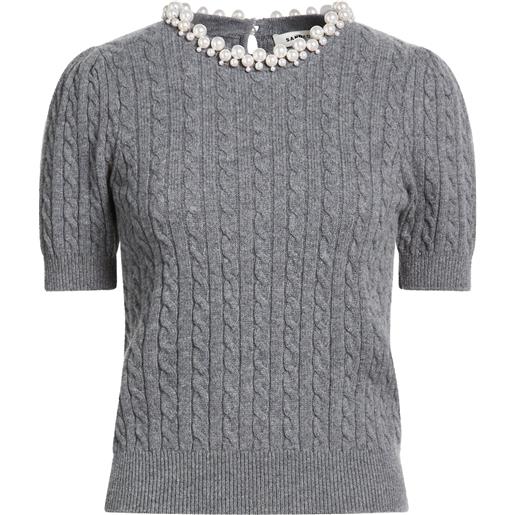 SANDRO - pullover - grigio