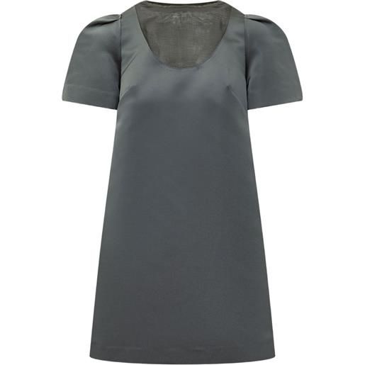 Tela ethel puff-sleeve mini dress - grigio