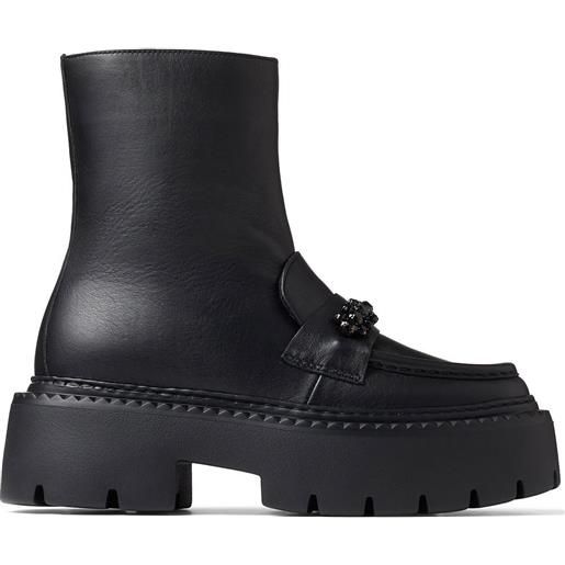 Jimmy Choo stivali bryer con decorazione di cristalli - nero