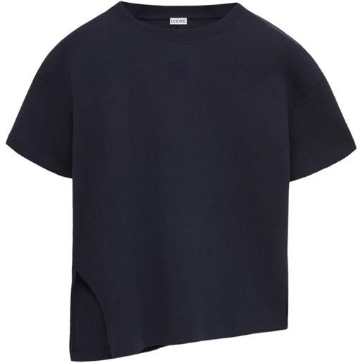 LOEWE t-shirt asimmetrica - nero