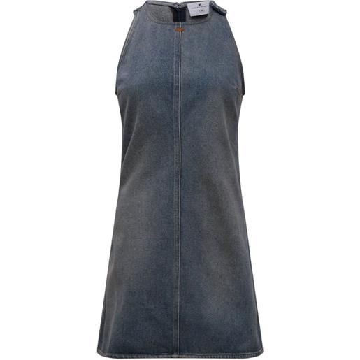 Courrèges abito heritage corto - blu