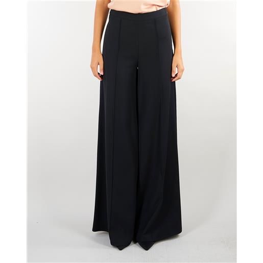 SIMONA CORSELLINI pantalone nero wide leg extra largo