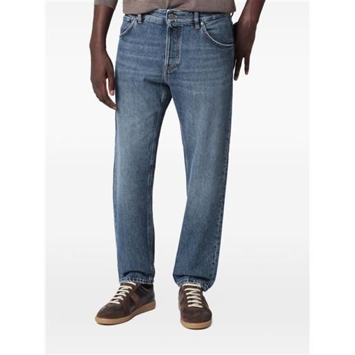 PT Torino whiskering-effect straight-leg jeans - blu