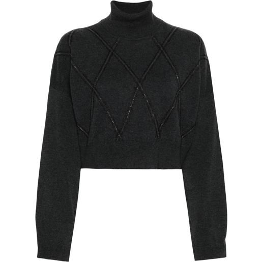 Brunello Cucinelli top crop - grigio