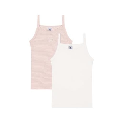 Petit Bateau a0bms camicie con cinturino senza maniche bambine e ragazze (pacco da 2)