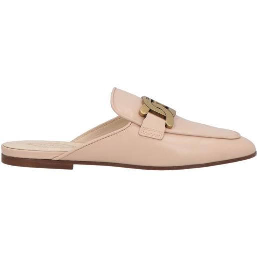 TOD'S - mule e zoccoli - cipria