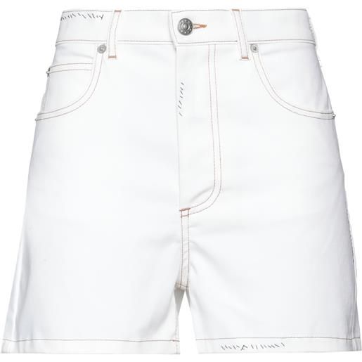 MARNI - shorts jeans - bianco