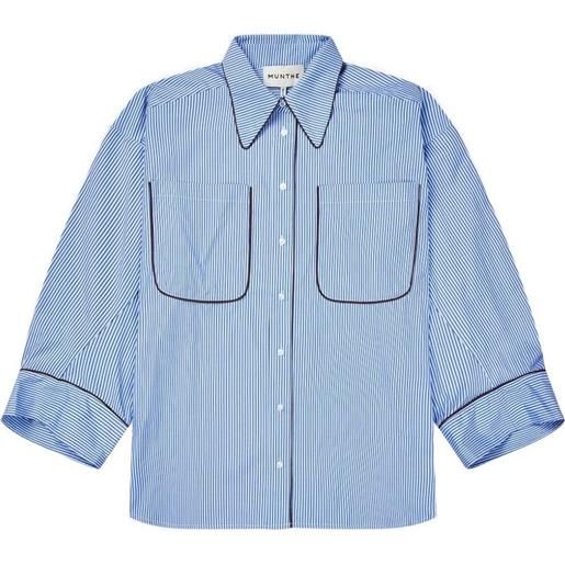 MUNTHE camicia voyage a righe - blu