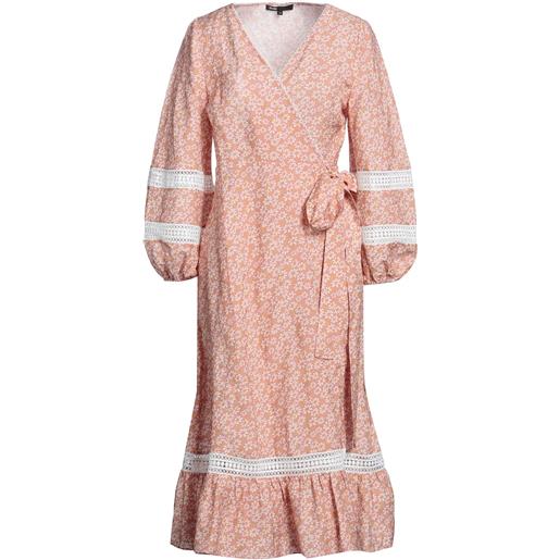 MAJE - vestito a portafoglio - rosa antico