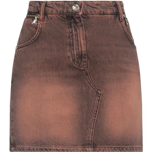 PATRIZIA PEPE - gonna jeans - cioccolato