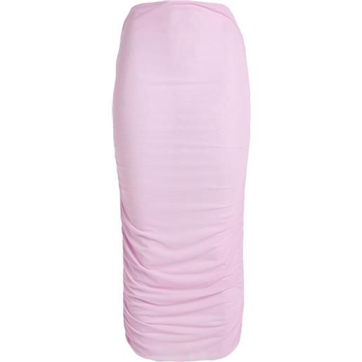 PATRIZIA PEPE - gonna midi - rosa chiaro
