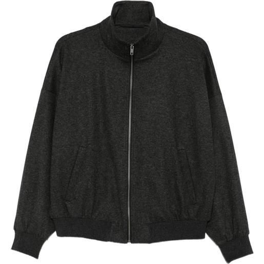 Drykorn eyam zip-up bomber jacket - grigio