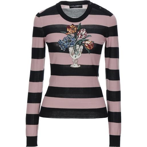 DOLCE&GABBANA - maglia in cachemire - cipria