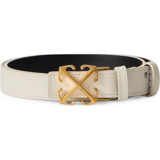 Off-White cintura arrow reversibile - toni neutri