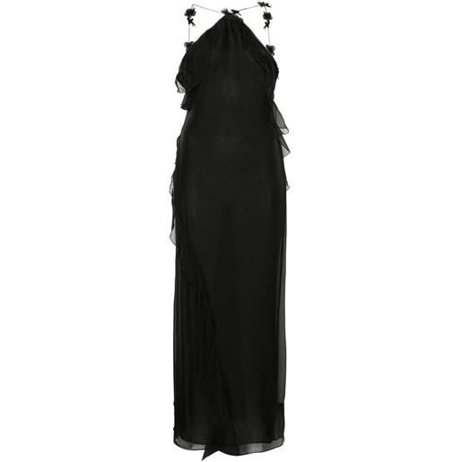 SIR. lysia halter gown - nero