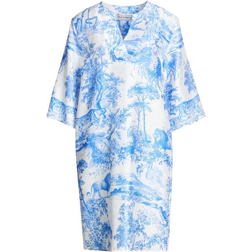 SHIRTAPORTER - vestito corto - blu